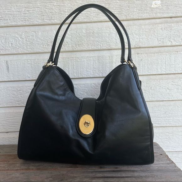Coach Handbags - COACH Black Leather Edie Phoebe Shoulder Bag Lexi Turnlock Flap Bag Carlyle